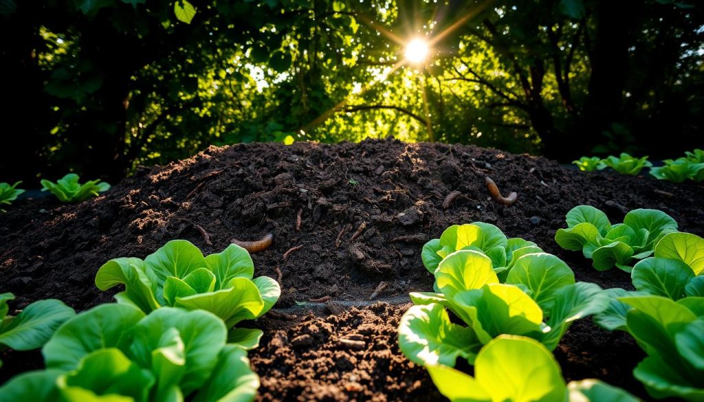 Compost for lettuce growth