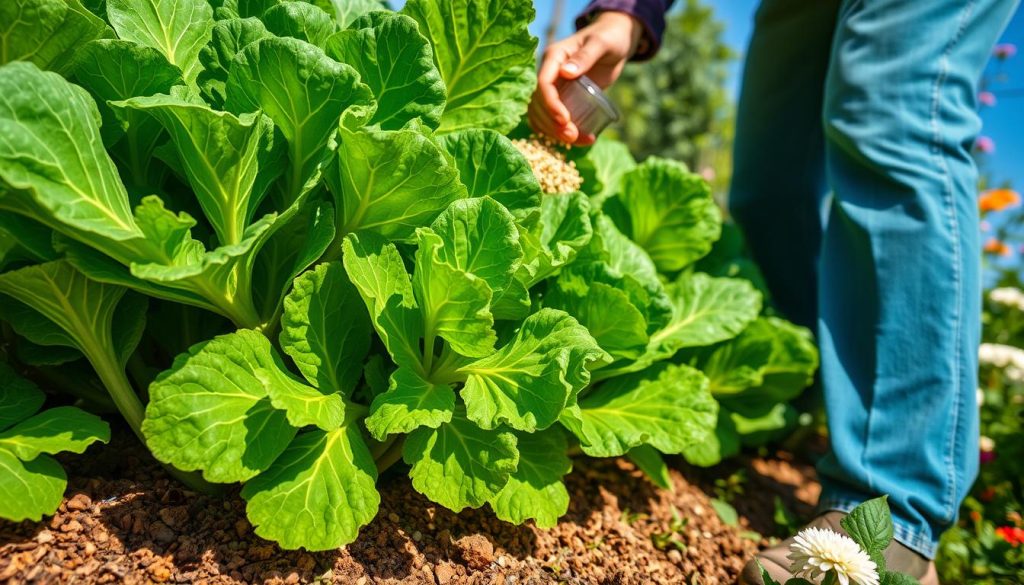 Kale fertilization