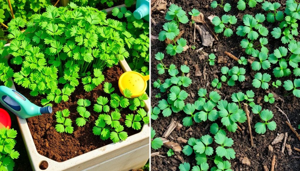 parsley fertilization methods